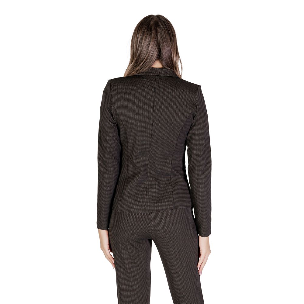Brauner Polyester-Blazer