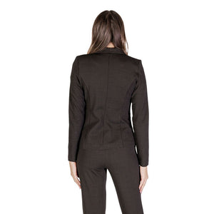 Brauner Polyester-Blazer
