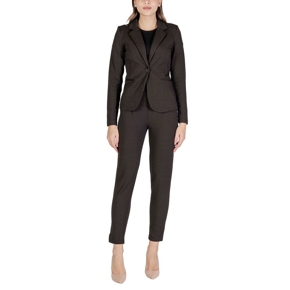 Brauner Polyester-Blazer