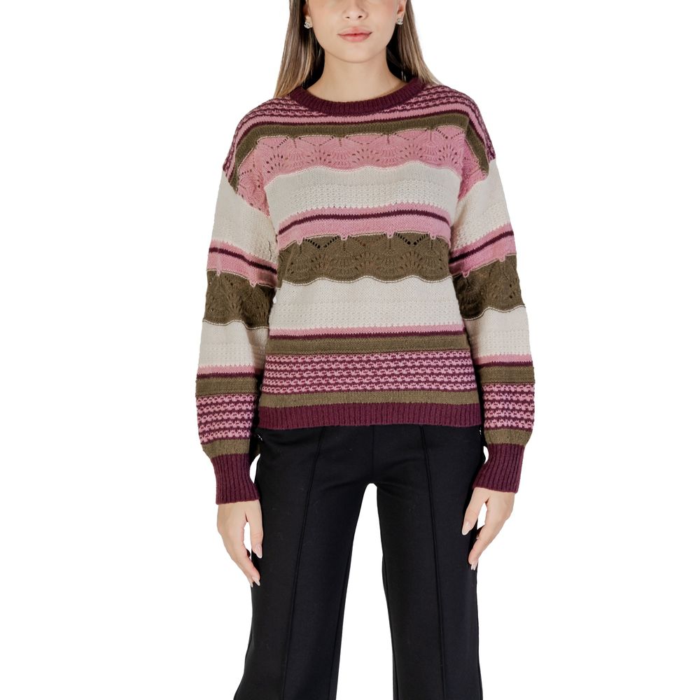Mehrfarbiger Pullover aus recyceltem Polyester