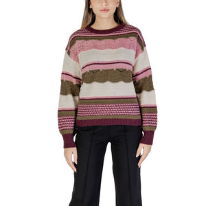 Mehrfarbiger Pullover aus recyceltem Polyester