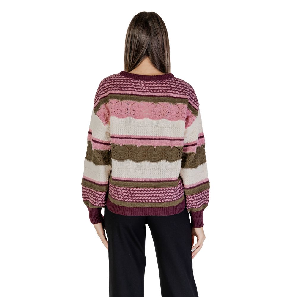 Mehrfarbiger Pullover aus recyceltem Polyester