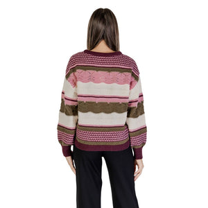 Mehrfarbiger Pullover aus recyceltem Polyester
