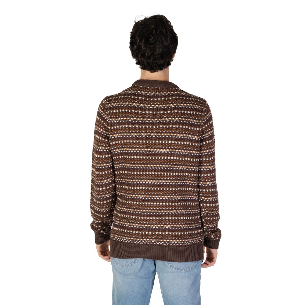 Brauner Baumwollpullover