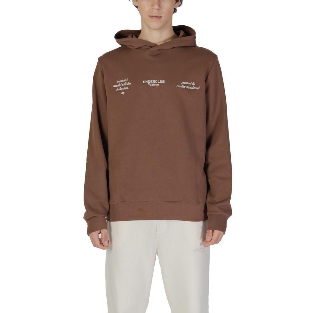 Brauner Kapuzenpullover aus Baumwolle