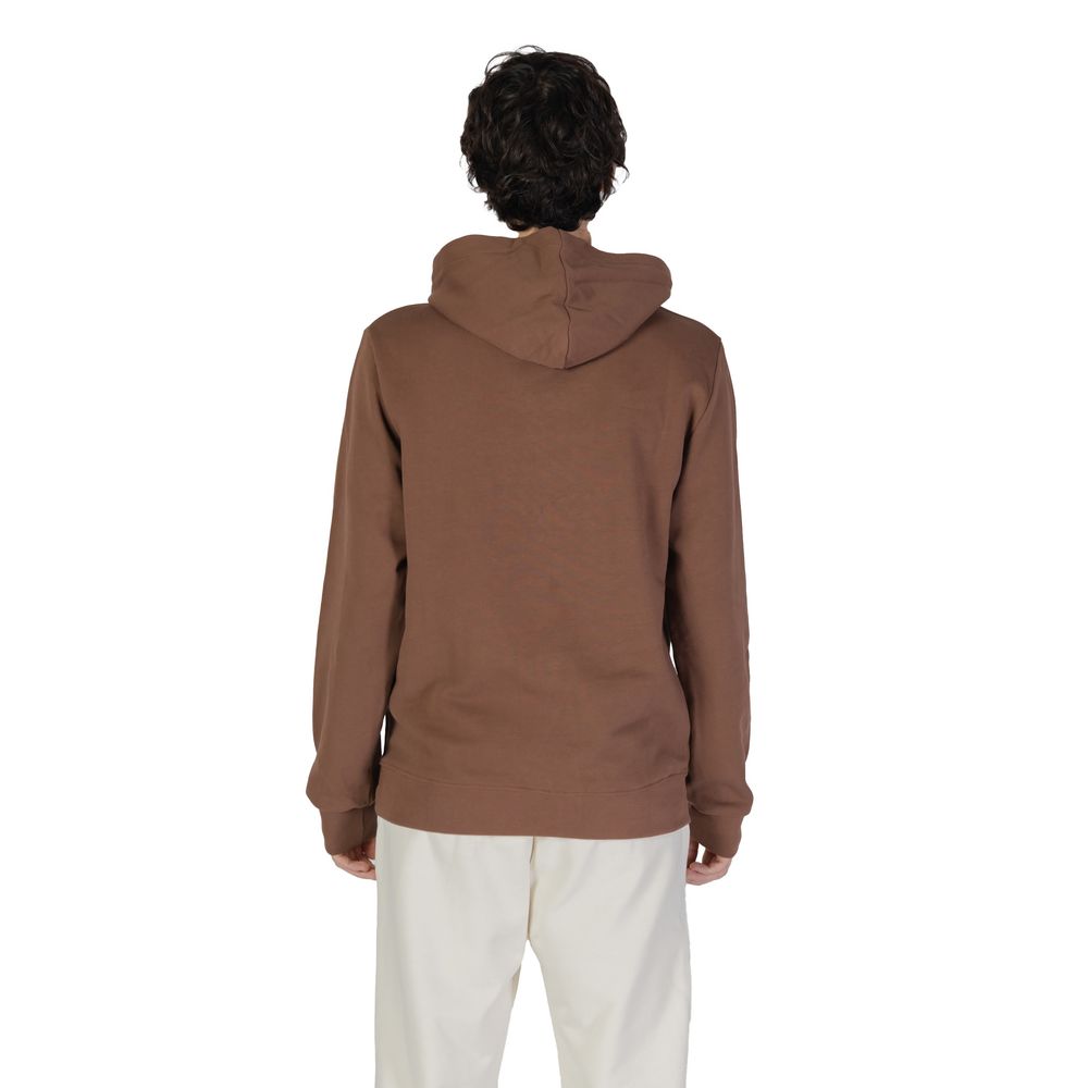 Brauner Kapuzenpullover aus Baumwolle