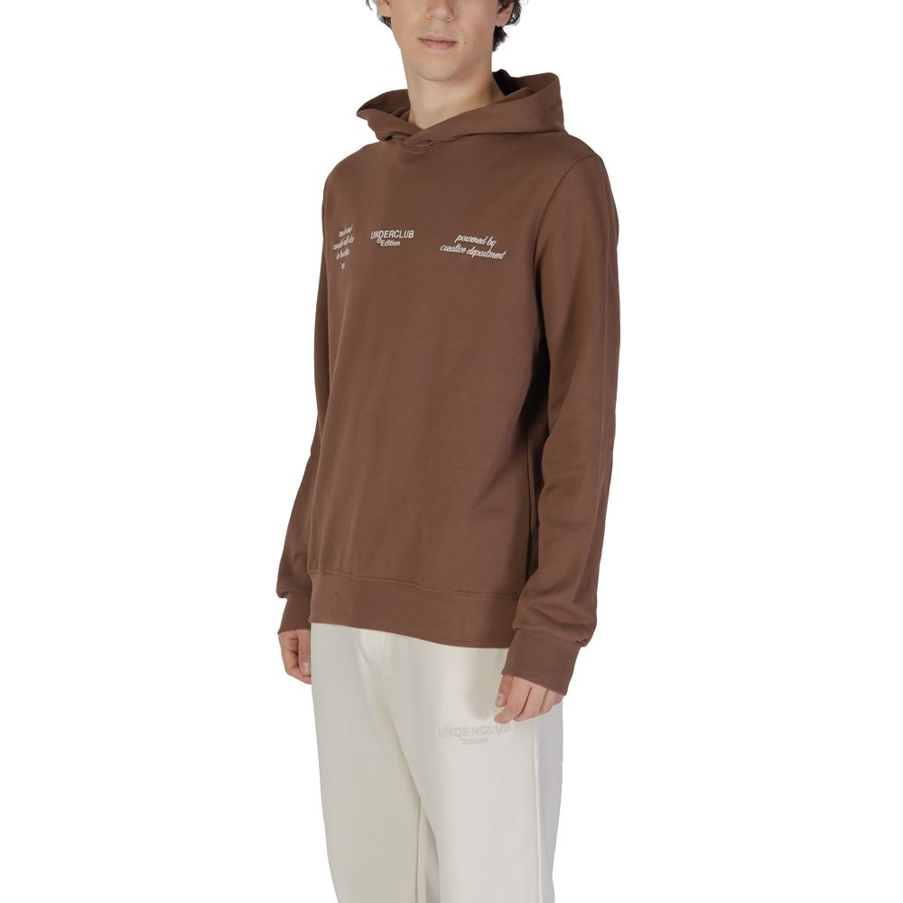 Brauner Kapuzenpullover aus Baumwolle