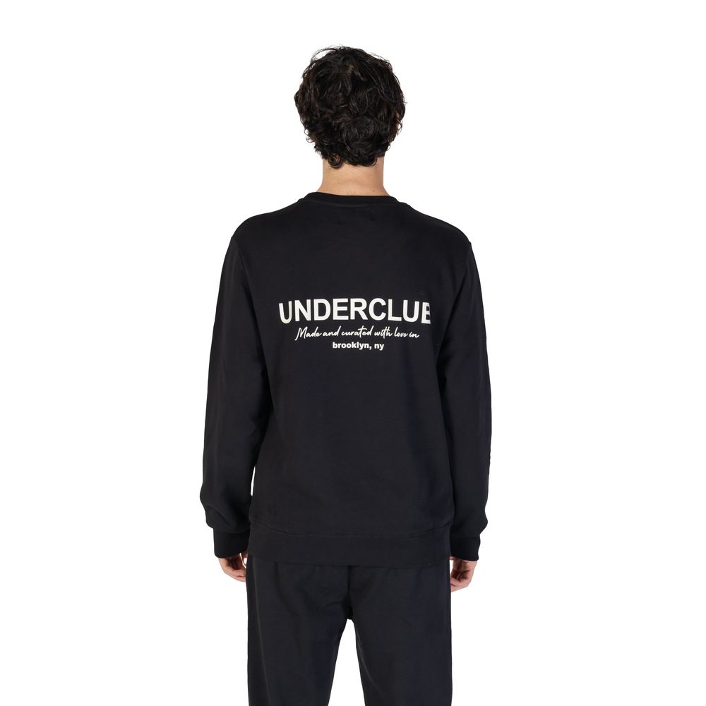Schwarzes Baumwoll-Sweatshirt