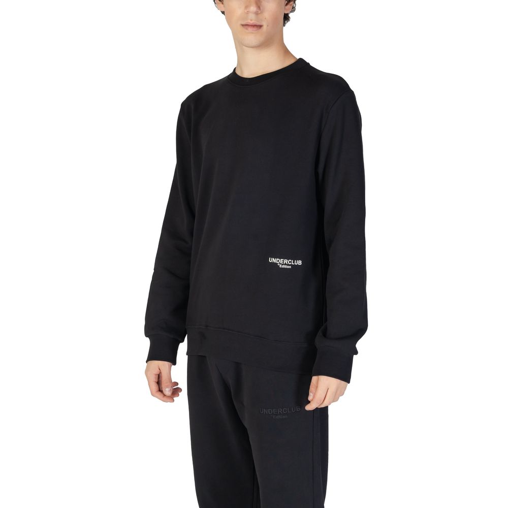 Schwarzes Baumwoll-Sweatshirt