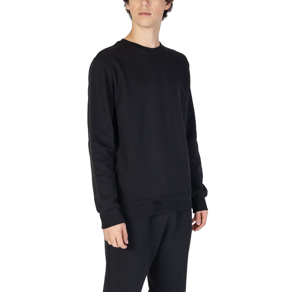 Schwarzes Baumwoll-Sweatshirt