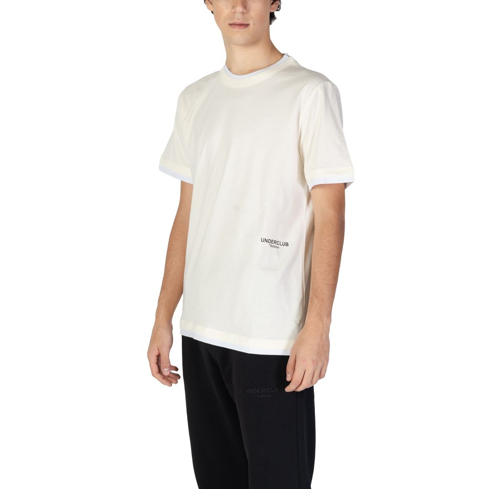 Cremefarbenes Baumwoll-T-Shirt
