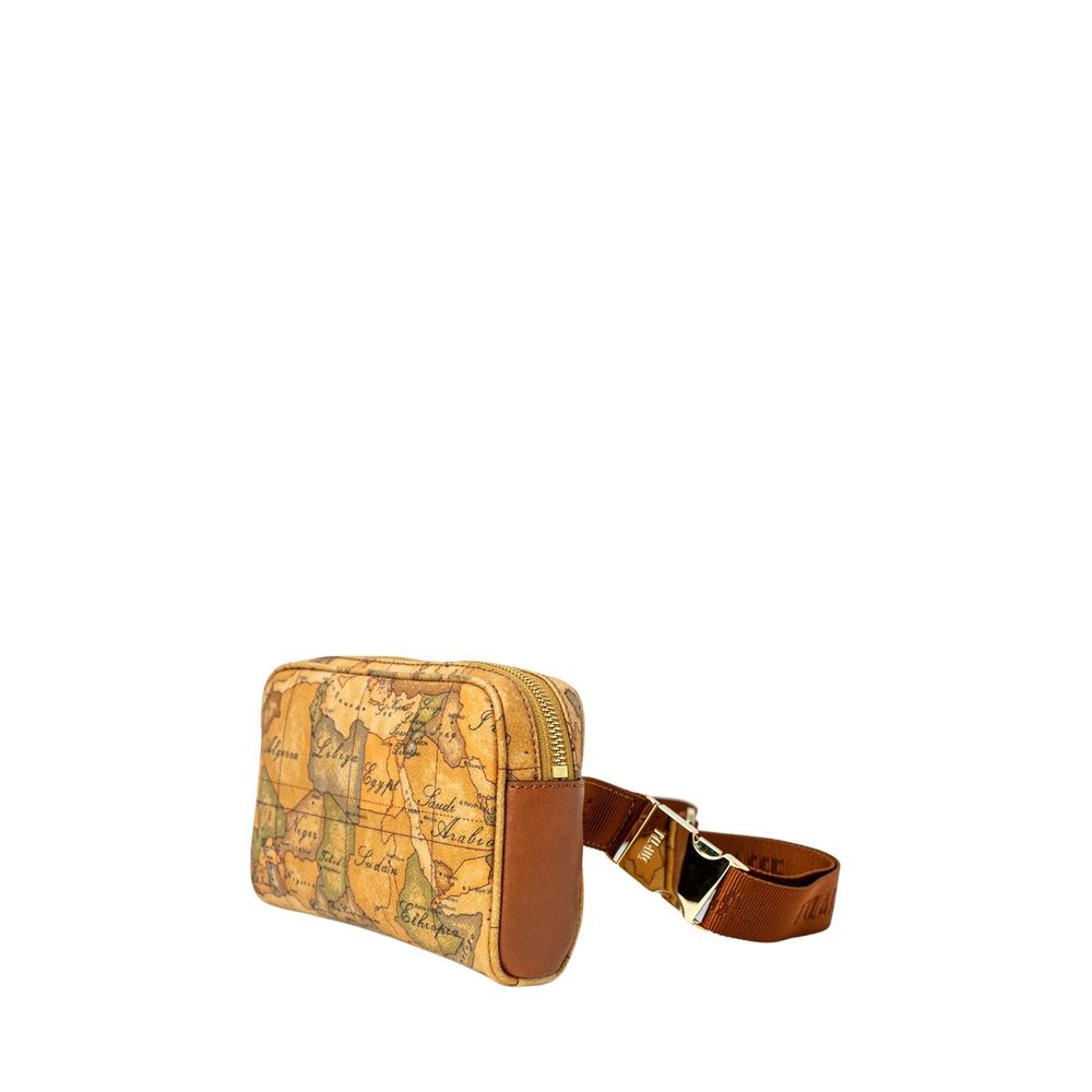 Beigefarbene Gürteltasche aus Leder