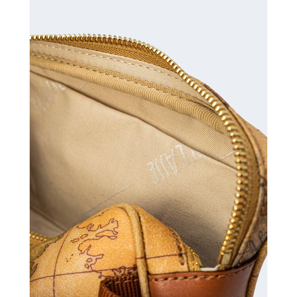 Beigefarbene Gürteltasche aus Leder