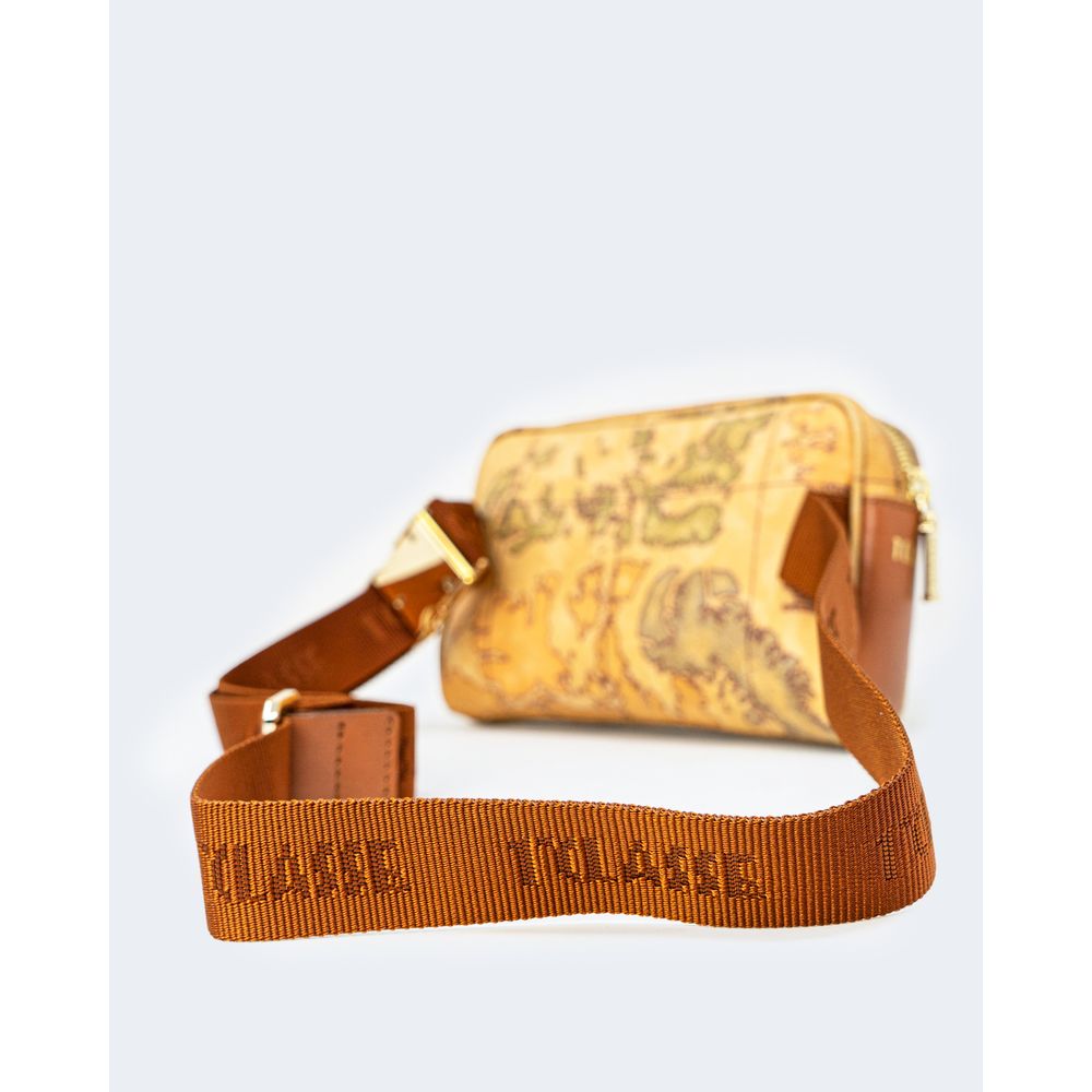 Beigefarbene Gürteltasche aus Leder