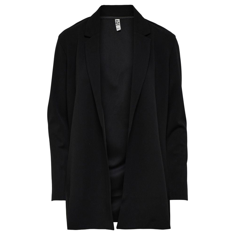 Schwarzer Polyester-Blazer