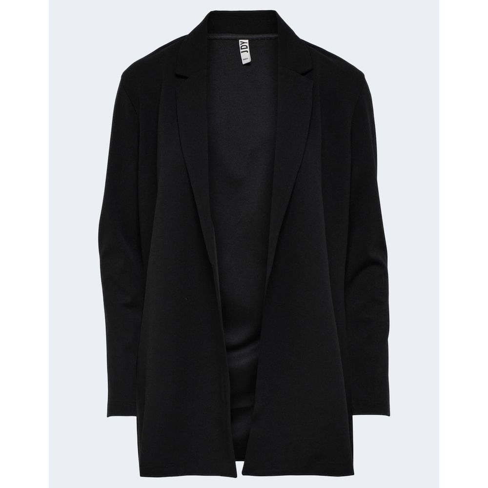 Schwarzer Polyester-Blazer