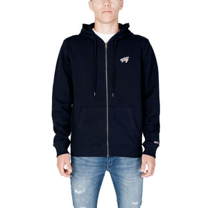 Blauer Kapuzenpullover aus Bio-Baumwolle