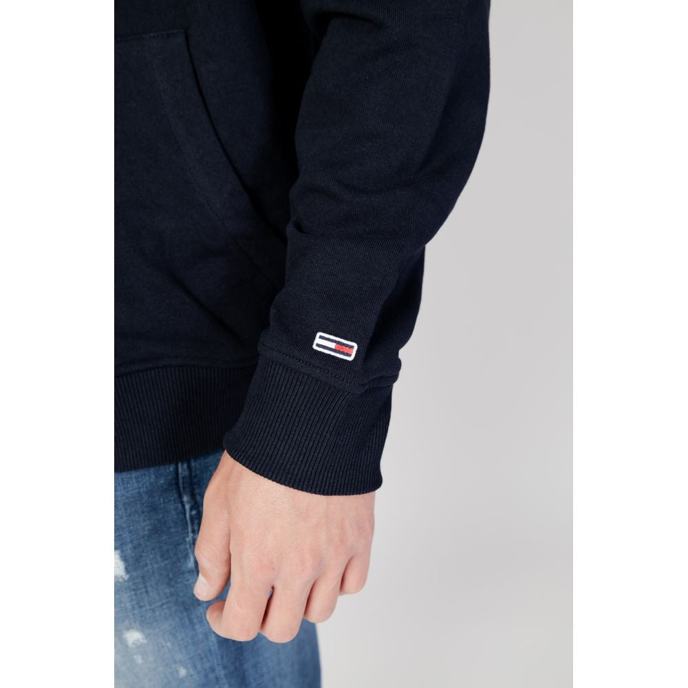 Blauer Kapuzenpullover aus Bio-Baumwolle