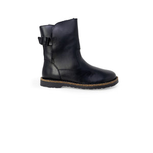 Black Leather Ankle