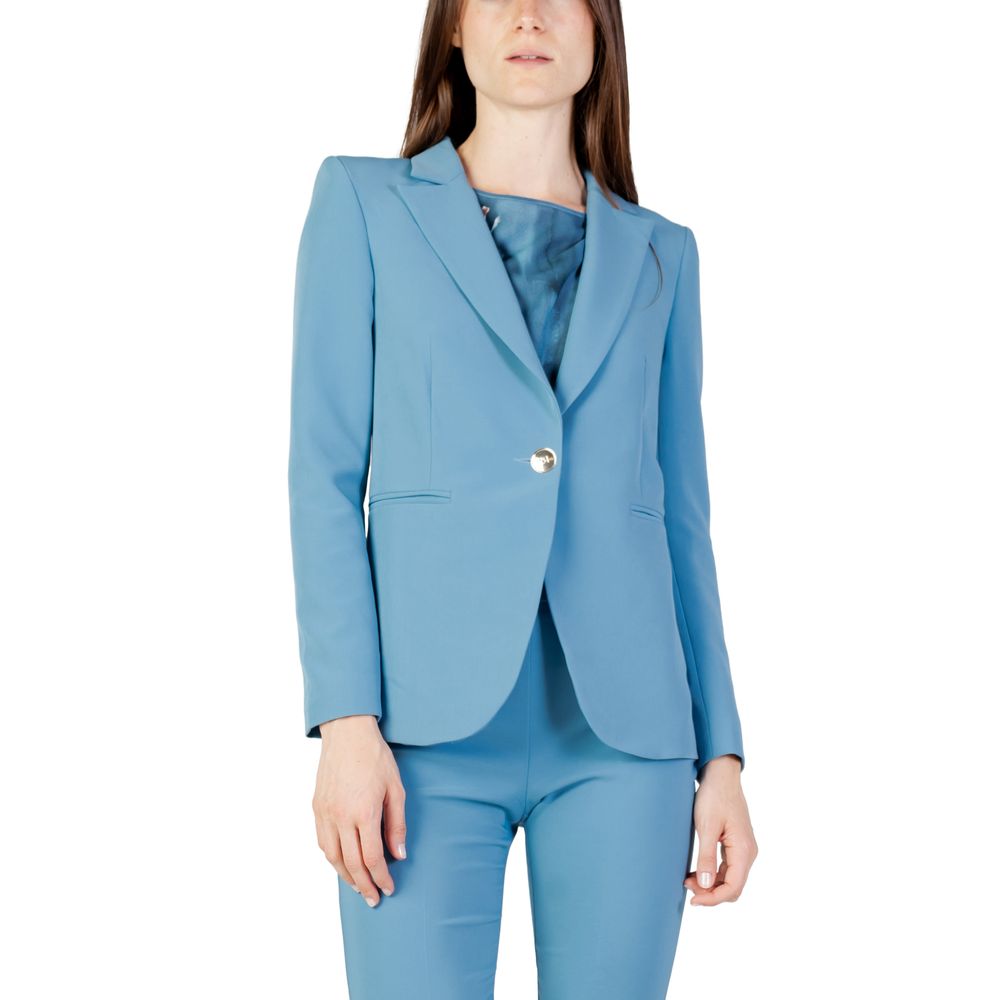 Türkiser Polyester-Blazer