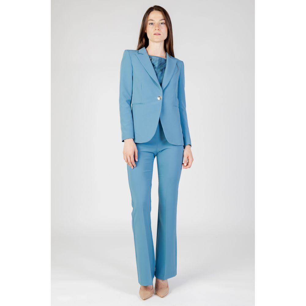 Türkiser Polyester-Blazer