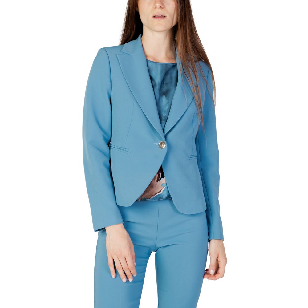 Türkiser Polyester-Blazer