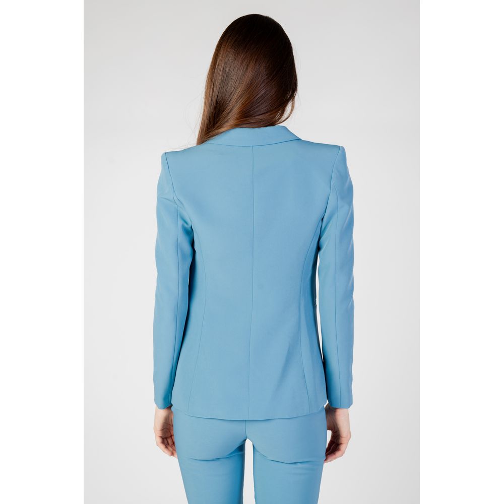 Türkiser Polyester-Blazer