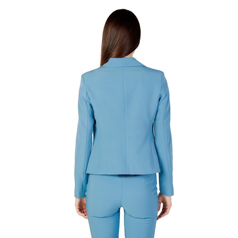 Türkiser Polyester-Blazer