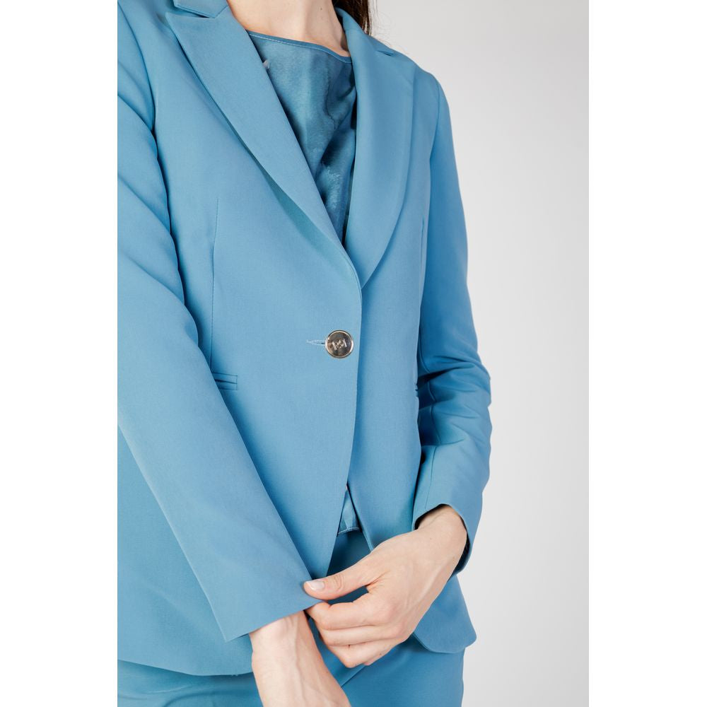 Türkiser Polyester-Blazer