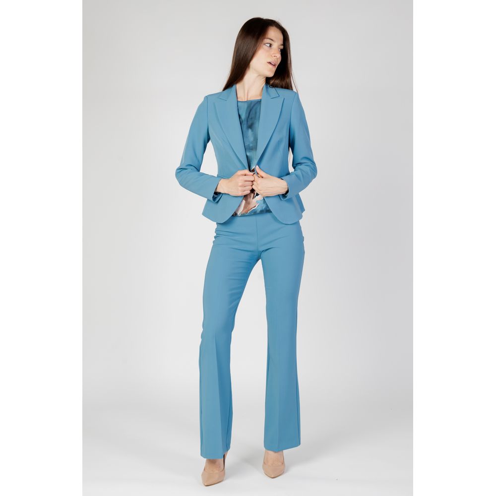 Türkiser Polyester-Blazer