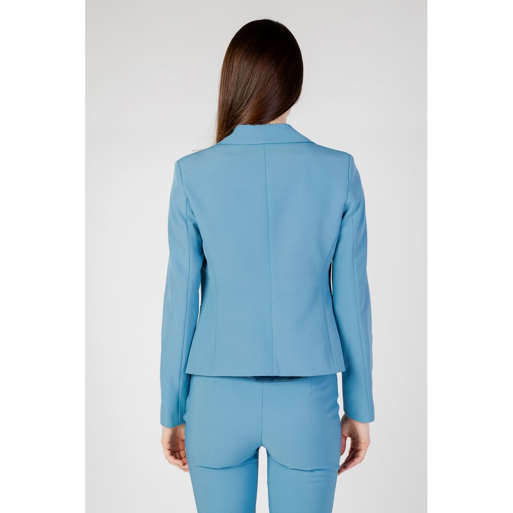 Türkiser Polyester-Blazer