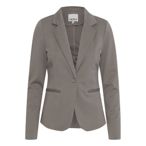 Grauer Polyester-Blazer