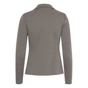 Grauer Polyester-Blazer