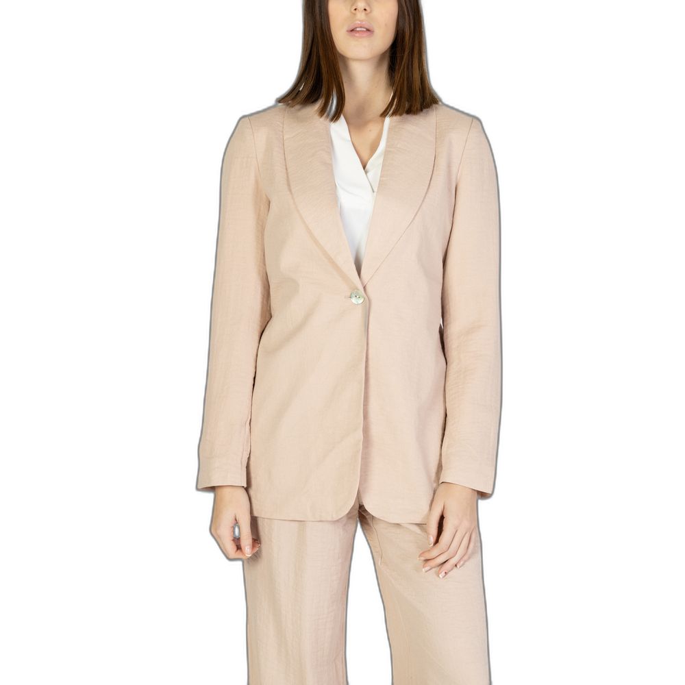 Rosafarbener Viskose-Blazer