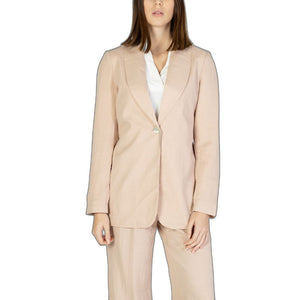 Rosafarbener Viskose-Blazer