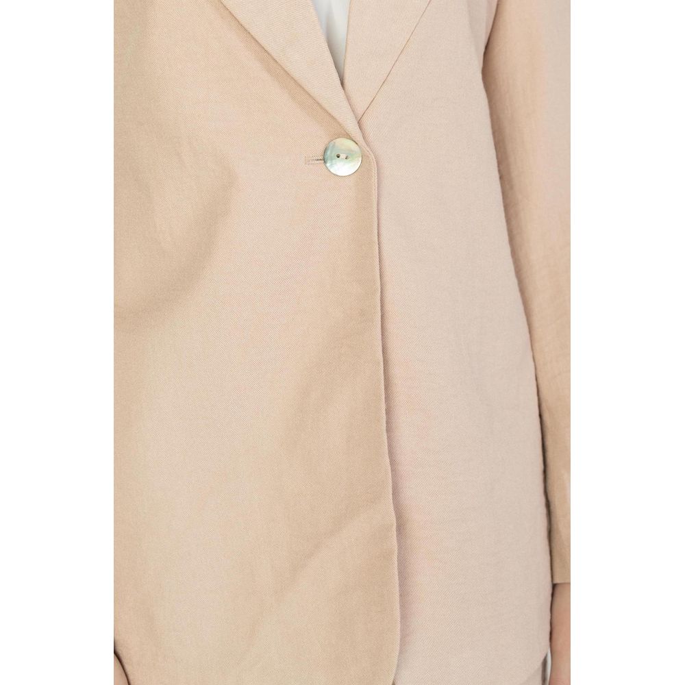 Rosafarbener Viskose-Blazer