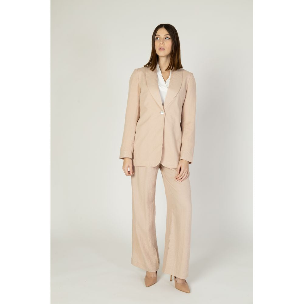 Rosafarbener Viskose-Blazer