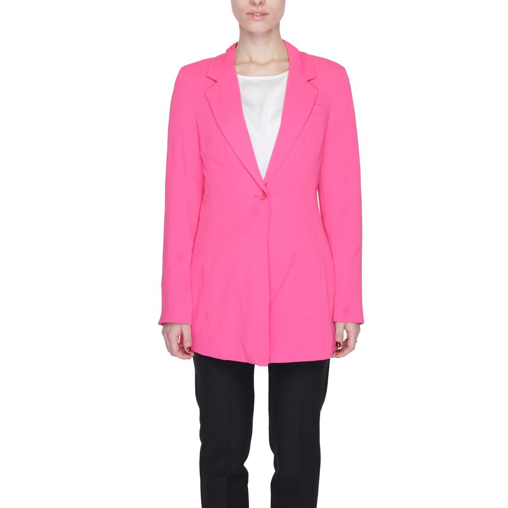 Rosa Polyester-Blazer