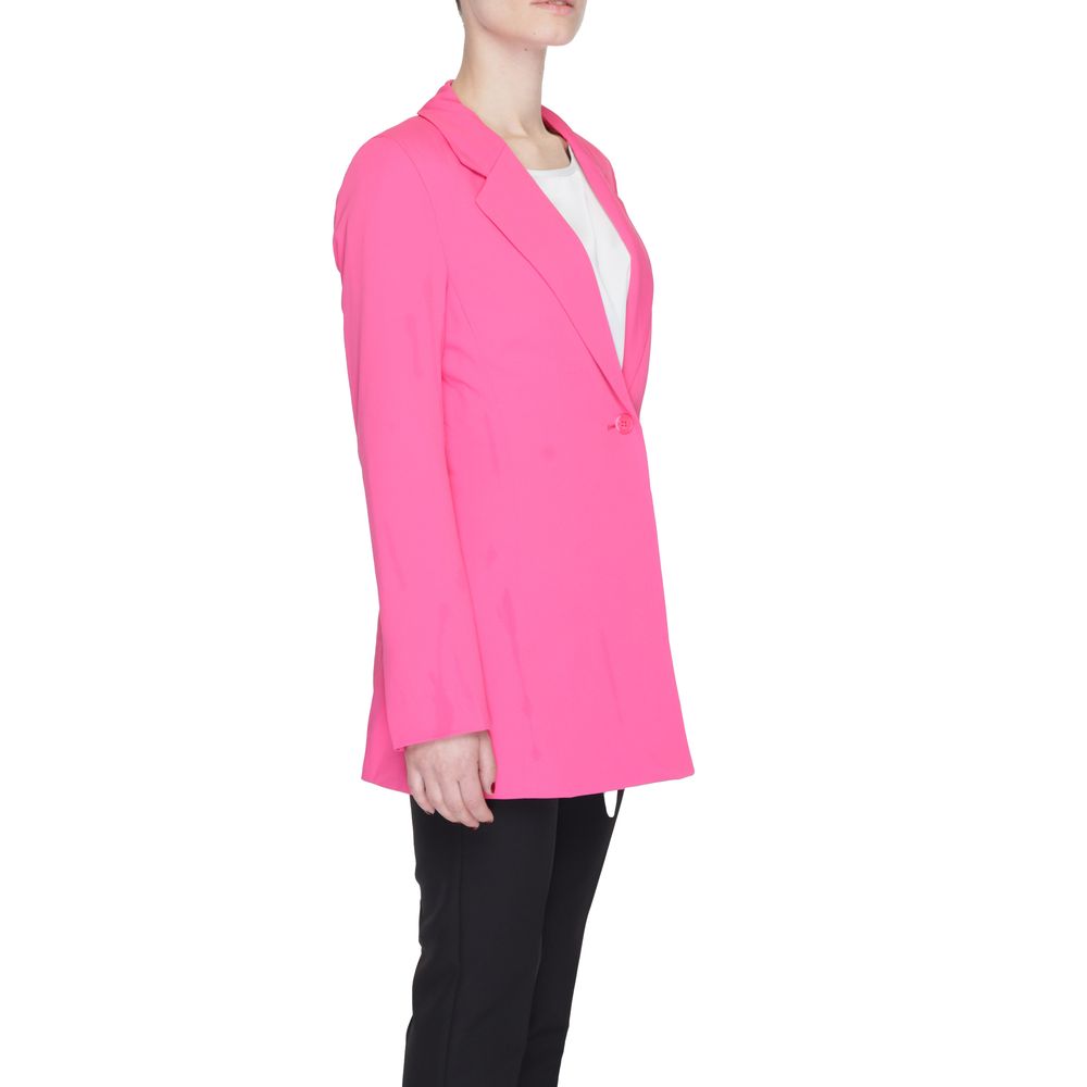 Rosa Polyester-Blazer