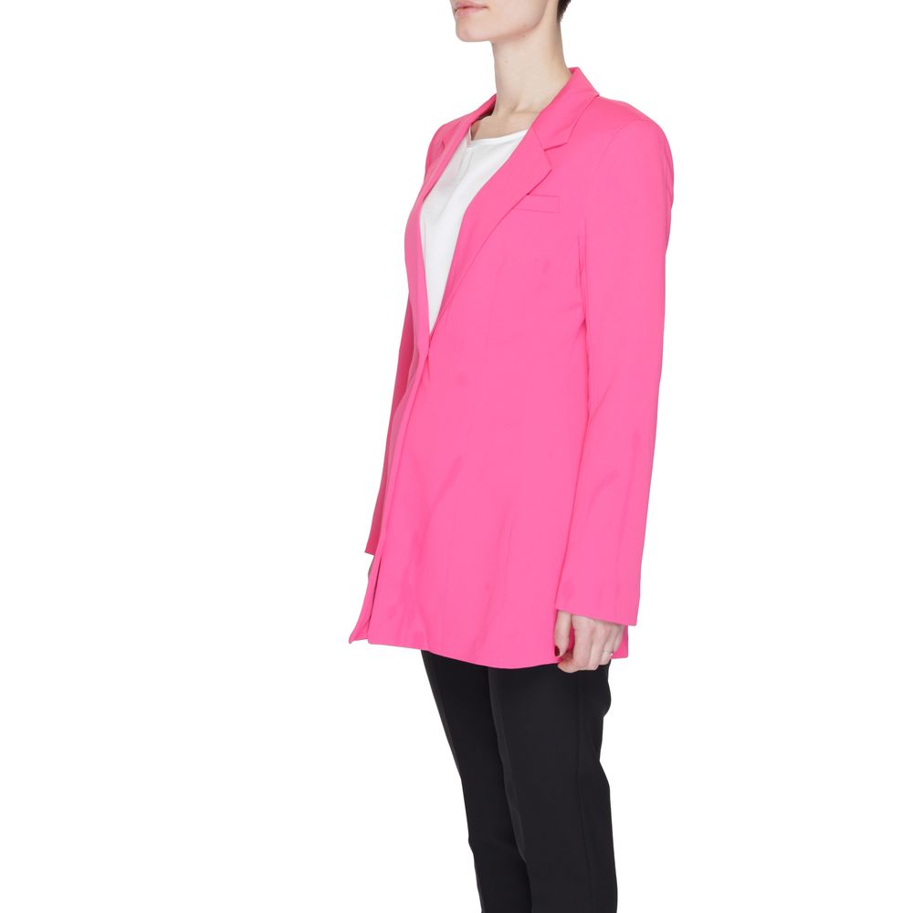 Rosa Polyester-Blazer