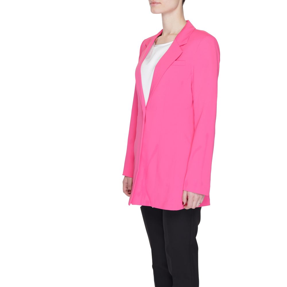 Rosa Polyester-Blazer