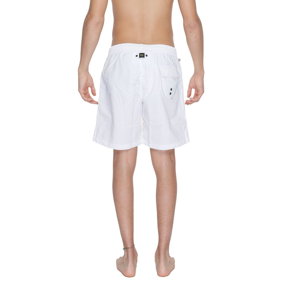 Weiße Badeshorts aus Polyamid