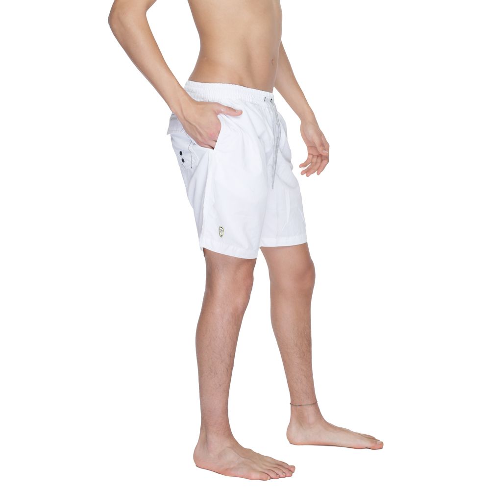Weiße Badeshorts aus Polyamid