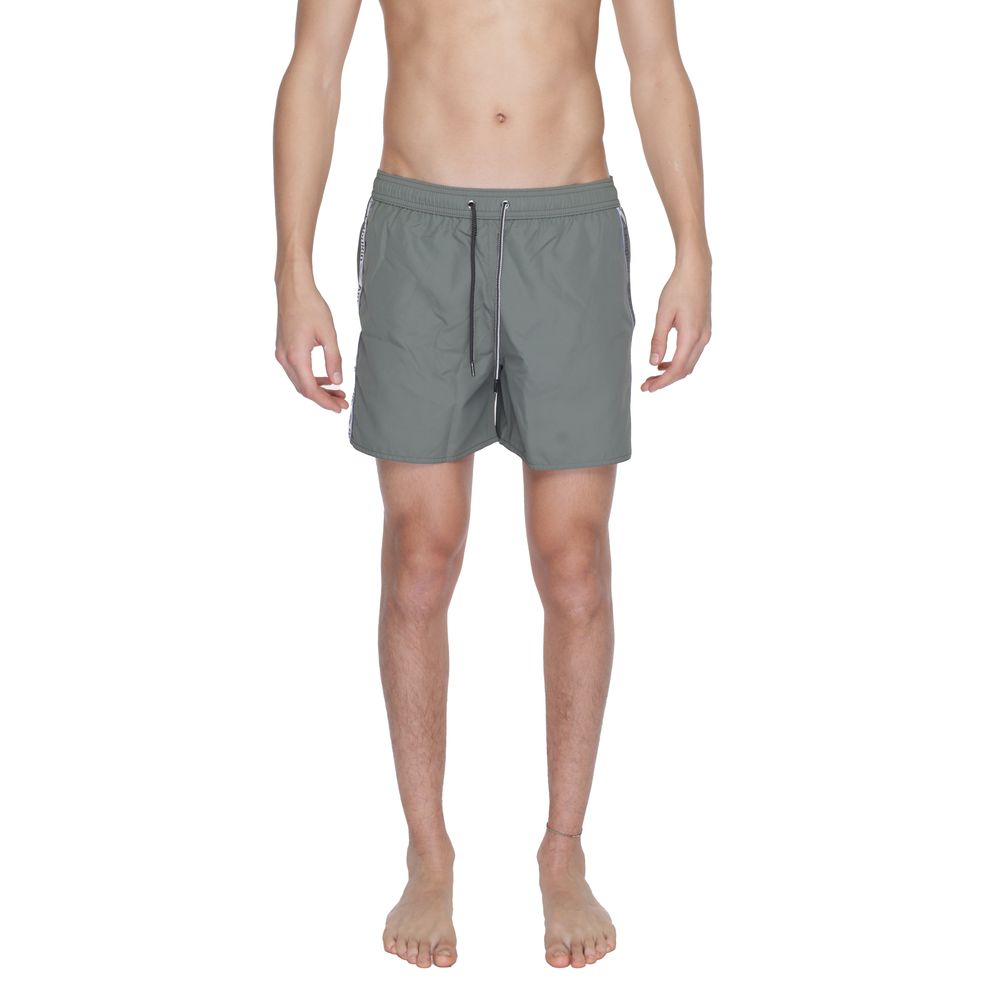 Grüne Polyester-Badeshorts