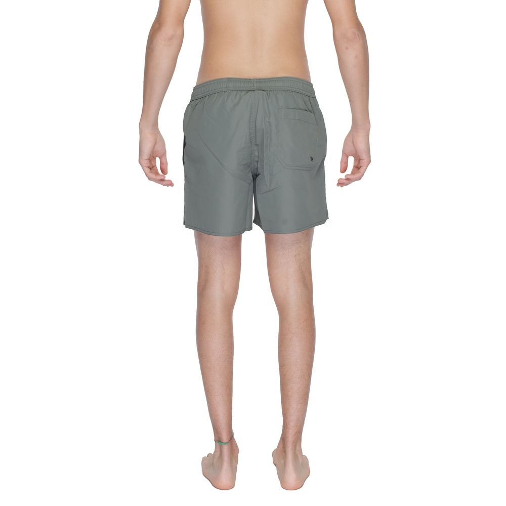 Grüne Polyester-Badeshorts