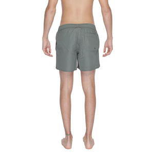 Grüne Polyester-Badeshorts