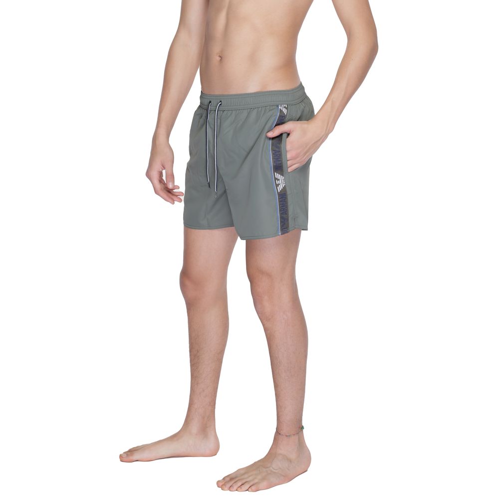 Grüne Polyester-Badeshorts