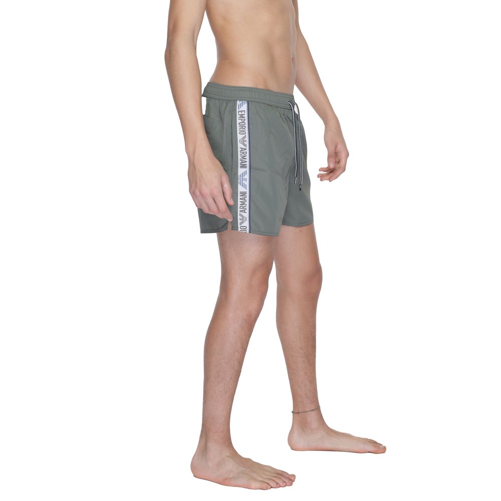 Grüne Polyester-Badeshorts