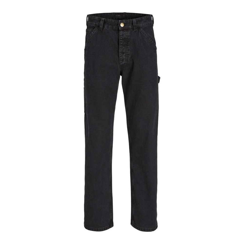 Schwarze Jeans aus Baumwolle mit entspannter Passform