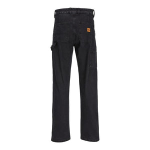 Black Cotton Relaxed Fit Jean